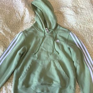 olive green adidas hoodie | kids